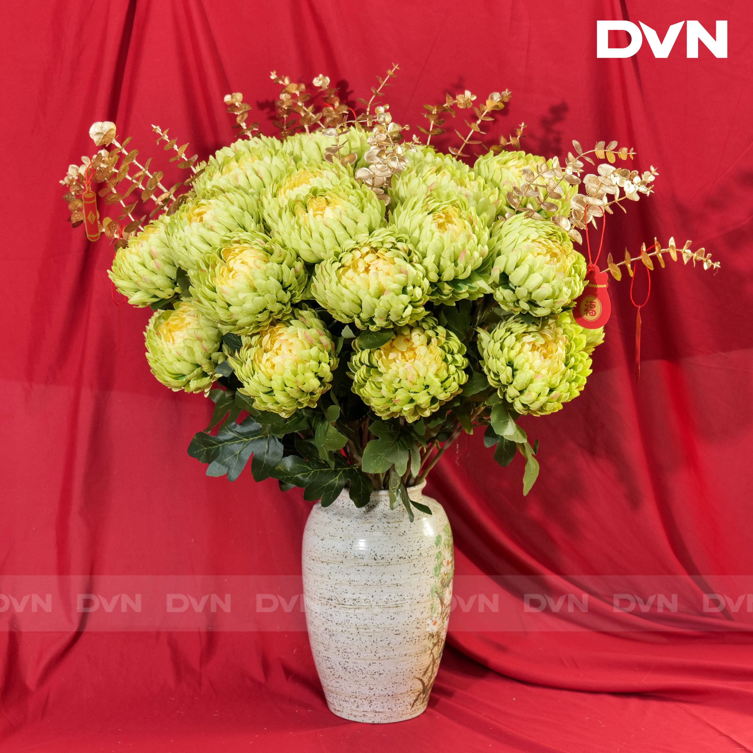 Cúc mẫu đơn giả trang trí - DVN 12