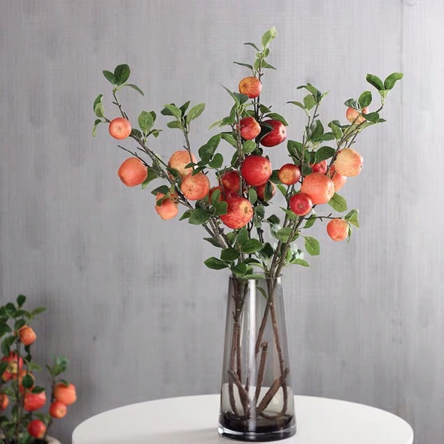 cành táo quả giả trang trí - DVN 6