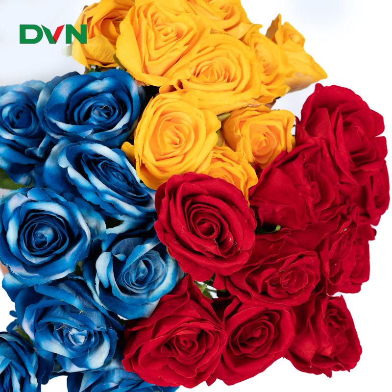 hoa hồng nhung giả trang trí decor - DVN 15