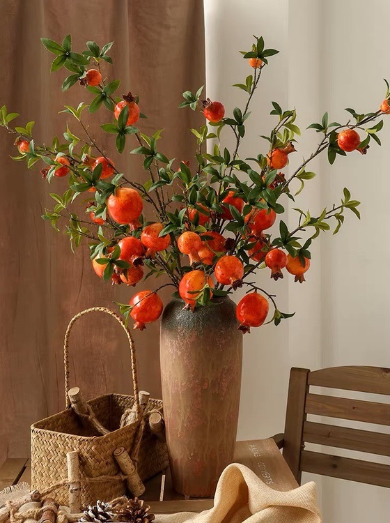 cành quả lựu giả trang trí -DVN 5