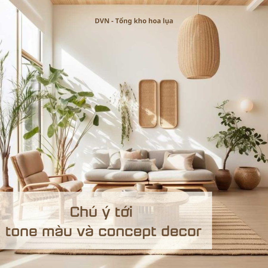 nguyên tắc kết hợp trang trí hoa giả có gu hơn - DVN 2