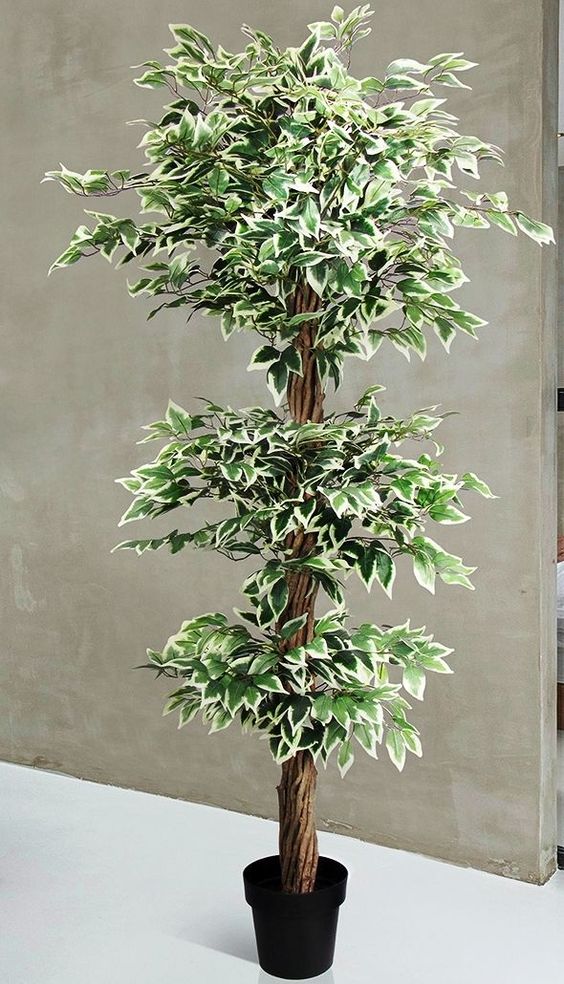 mẫu cây giả làm từ lá nhân tạo nhà DVn 4