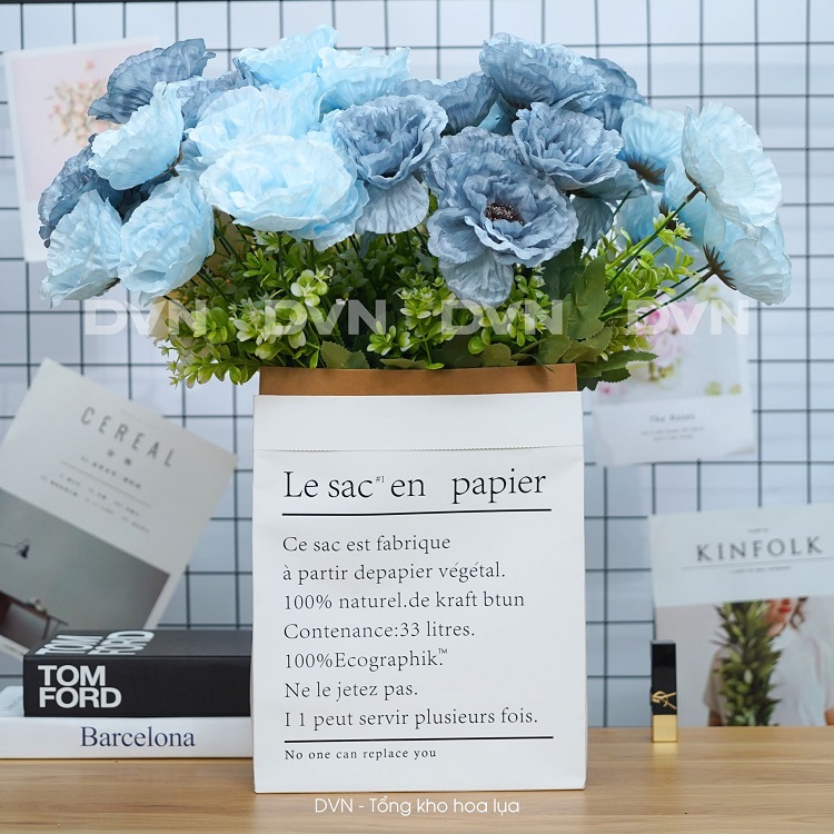 cụm sơn trà điểm nụ nhân tạo giá rẻ - DVN tổng kho hoa lụa