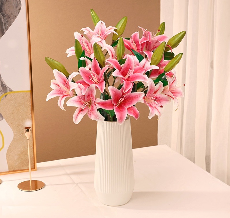 ứng dụng hoa ly nhân tạo giá rẻ - DVN tổng kho hoa lụa 1
