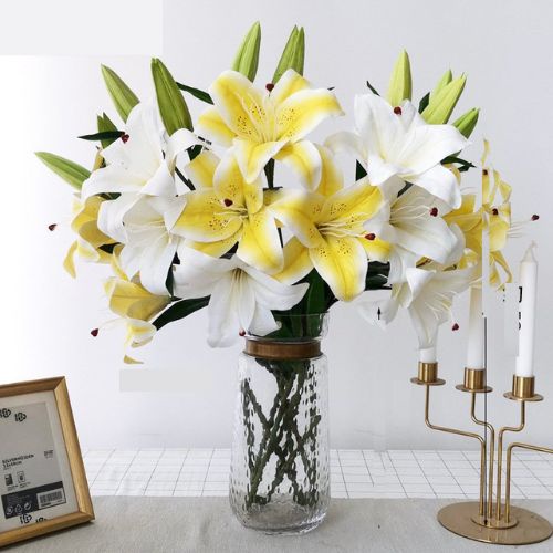 ứng dụng hoa ly nhân tạo giá rẻ - DVN tổng kho hoa lụa 3
