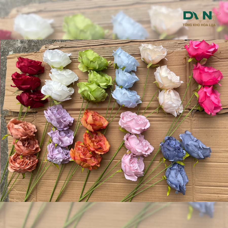 Hoa trà ohara - DVN Thế giới hoa lụa 