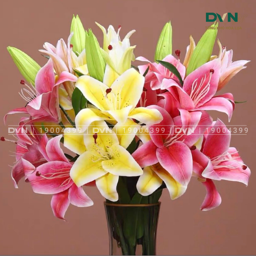 Hoa ly nhân tạo - DVN Tổng kho hoa lụa