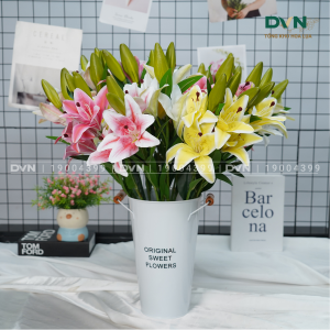 Hoa ly nhân tạo - DVN Tổng kho hoa lụa