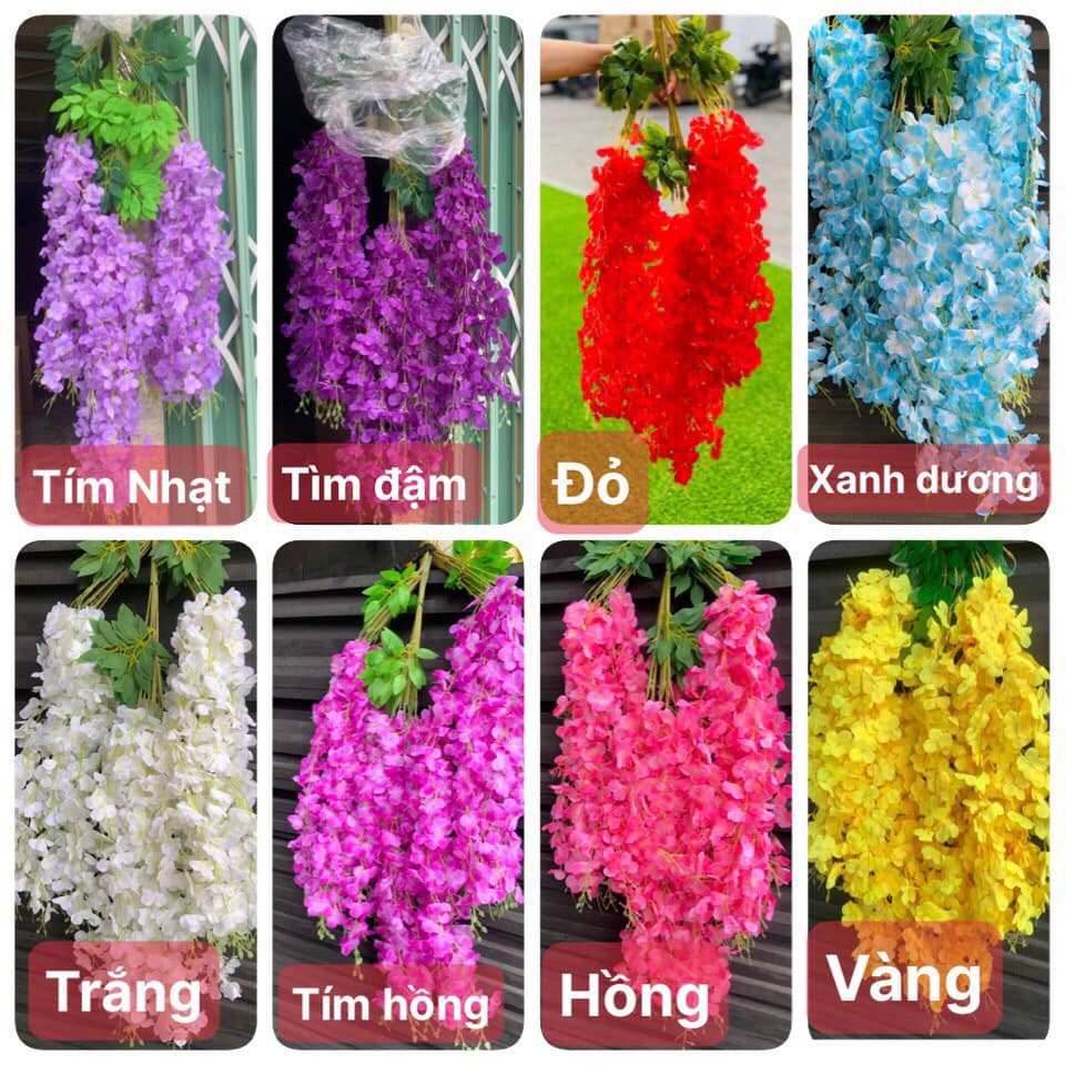Hoa tử đằng - sản phẩm treo rủ trang trí bán chạy hàng đầu DVN