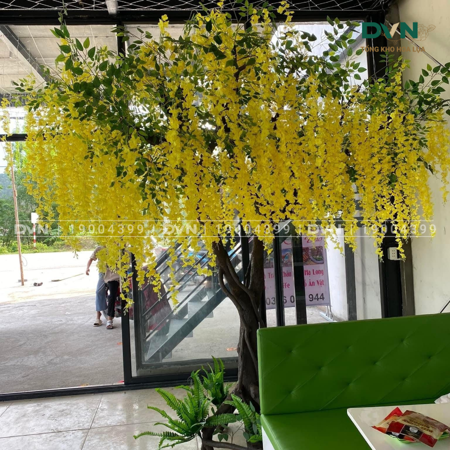 Ý tưởng trang trí hoa tử đằng lụa thu hút