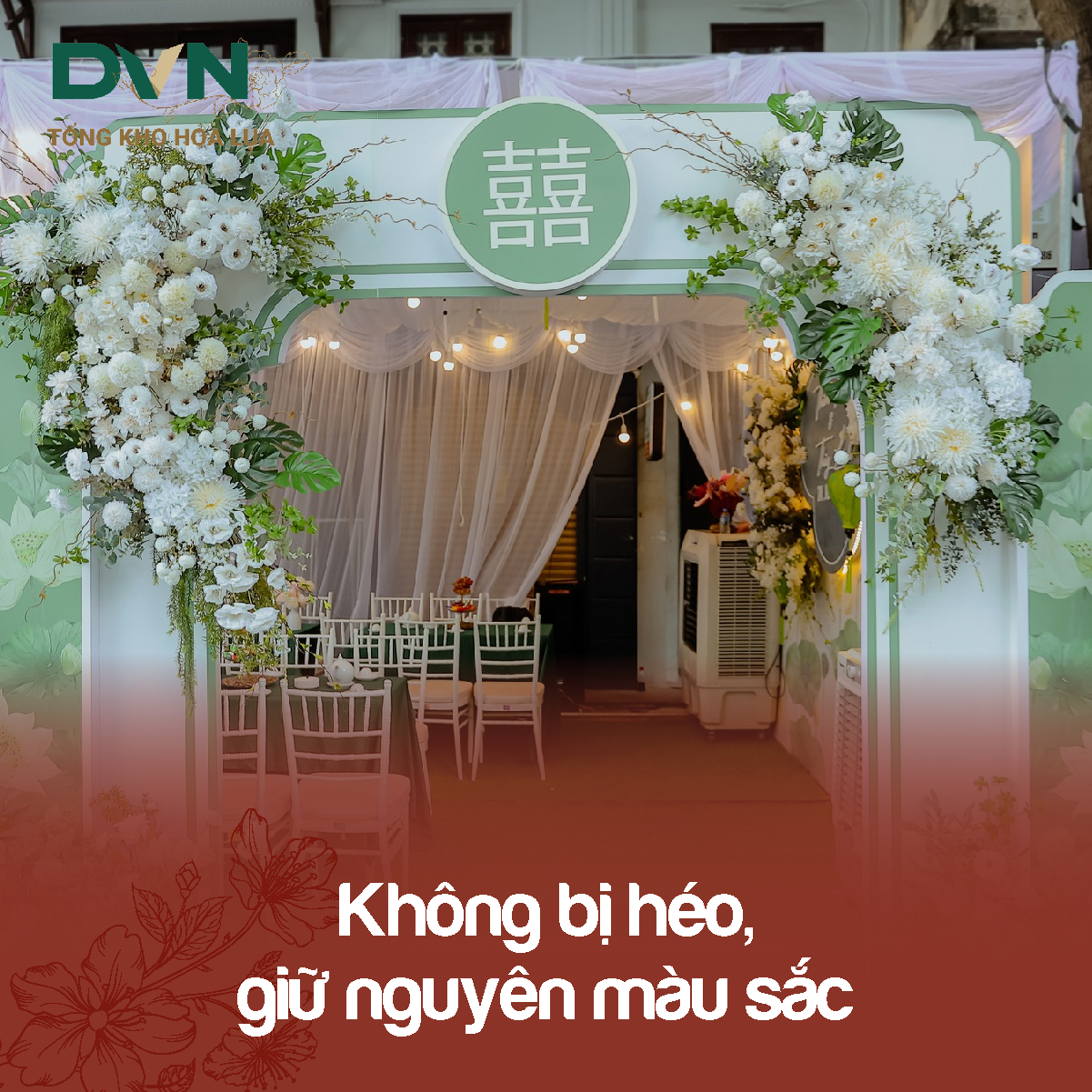 Trang trí đám cưới bằng hoa lụa - Tiện lợi đủ đường! 